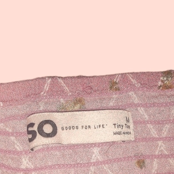 NWT (2)  Women's 'SO' Cropped Lace-Up Blouse                  Med & Smll - Picture 6 of 6